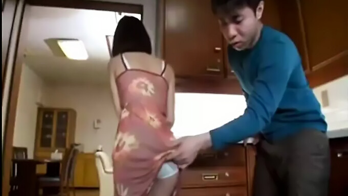 Step mom seduces best friend of her son in Japan