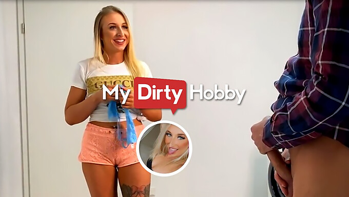 Stepdaughter catches her stepfather in a compromising position and gets seduced by his impressive member - MyDirtyHobby